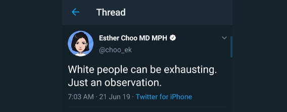 Oregon Doctor Tweets That “White People Can Be Exhausting”