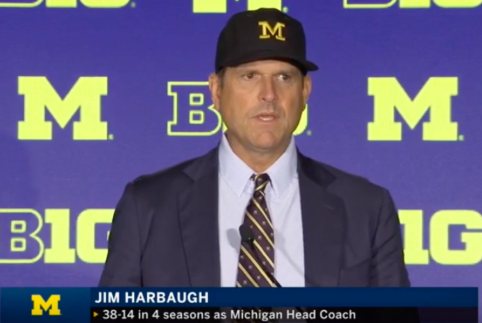 Michigan Football Coach Jim Harbaugh Defends University Donor and NFL Owner Stephen Ross