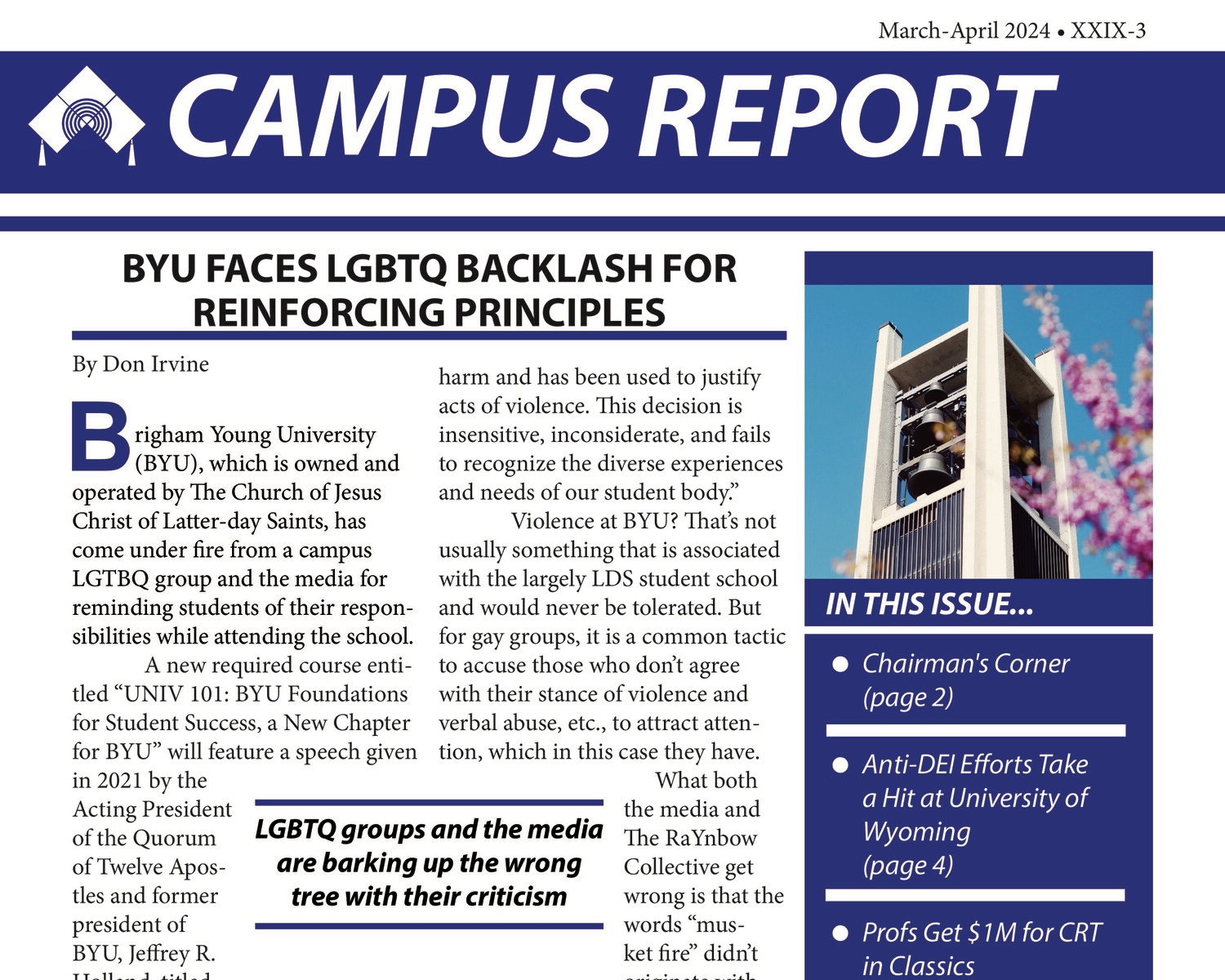 BYU Faces LGBTQ Backlash For Reinforcing Principles