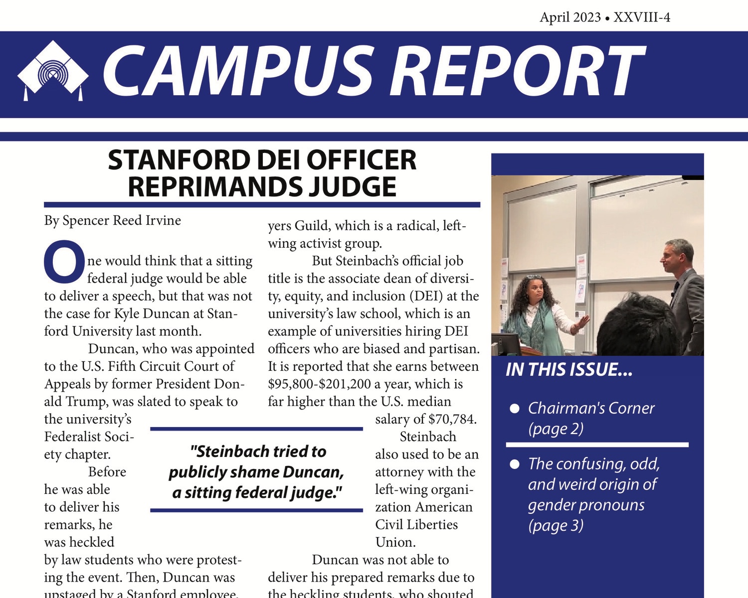 Stanford DEI Officer Reprimands Judge