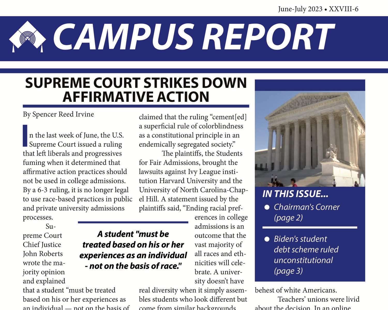 Supreme Court Strikes Down Affirmative Action