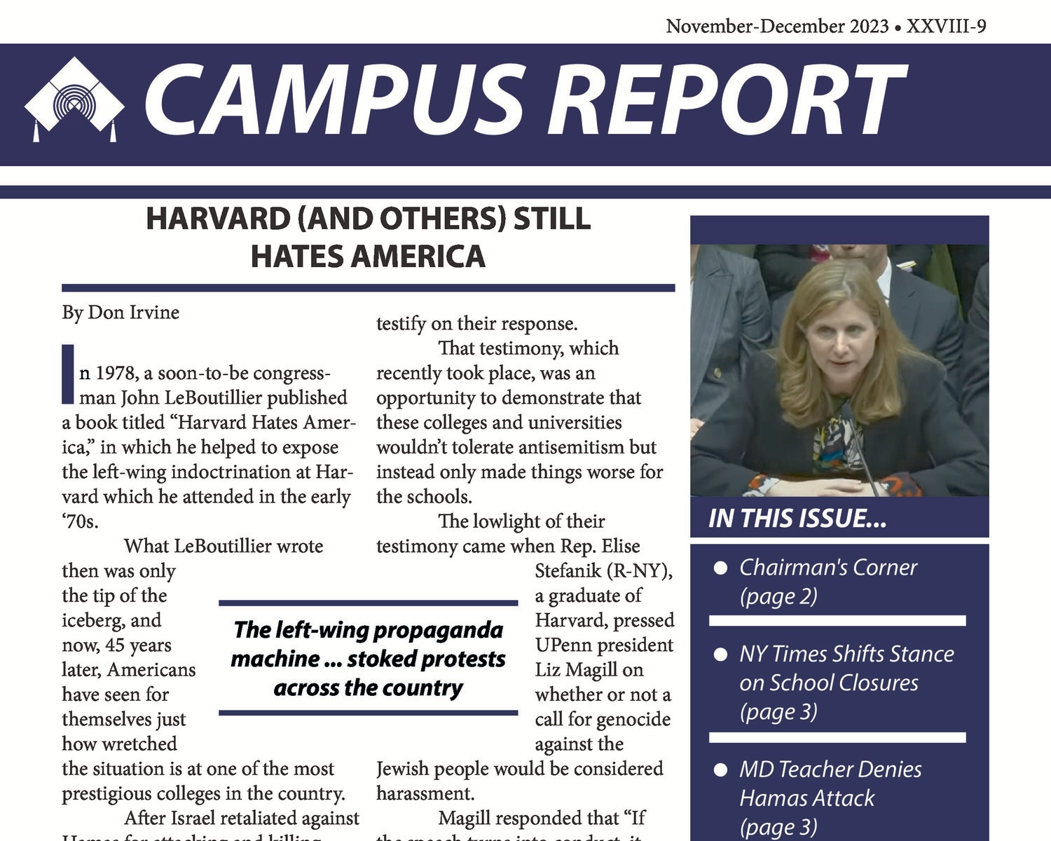 Harvard (and Others) Still Hates America